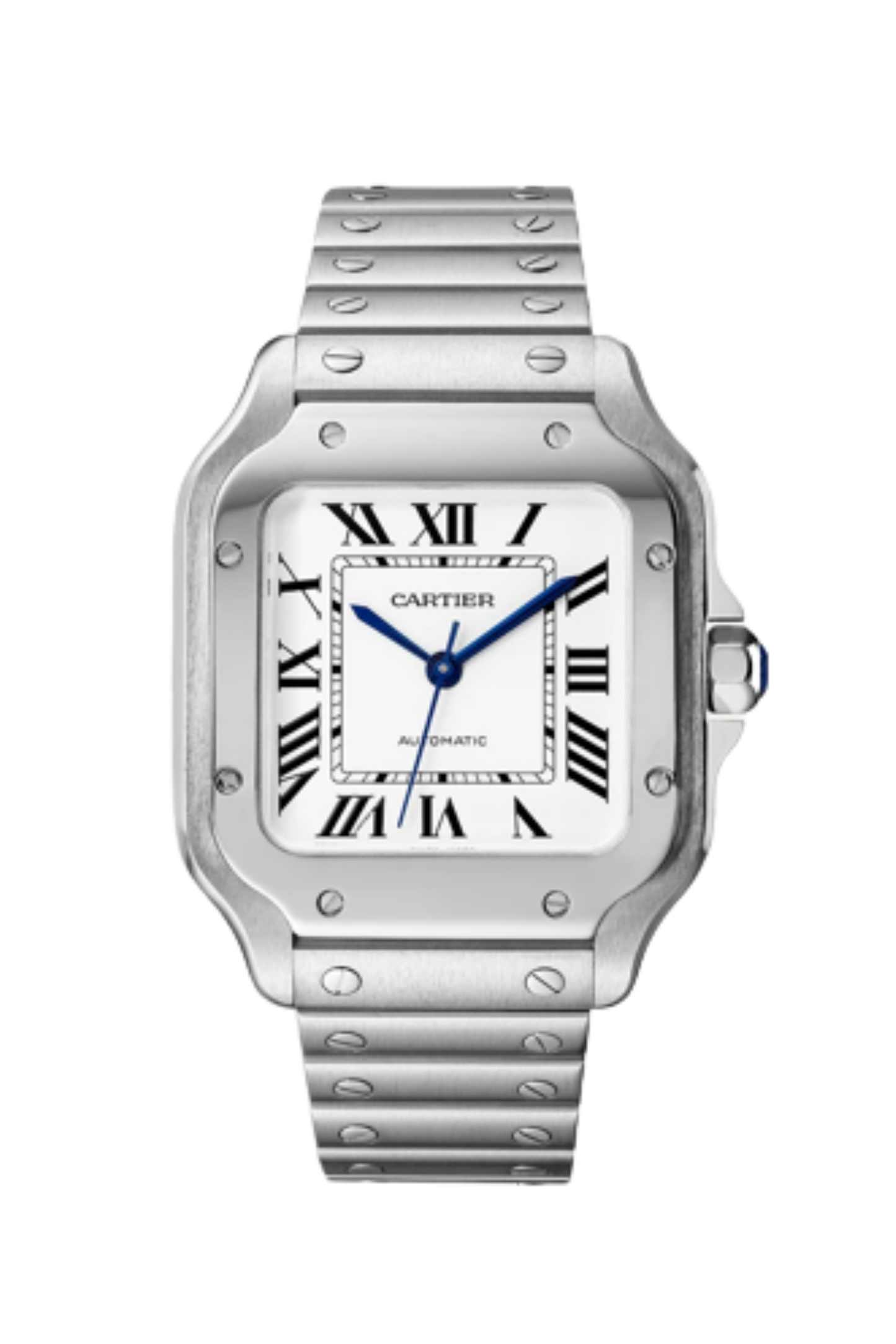 Santos De Cartier Steel MED White