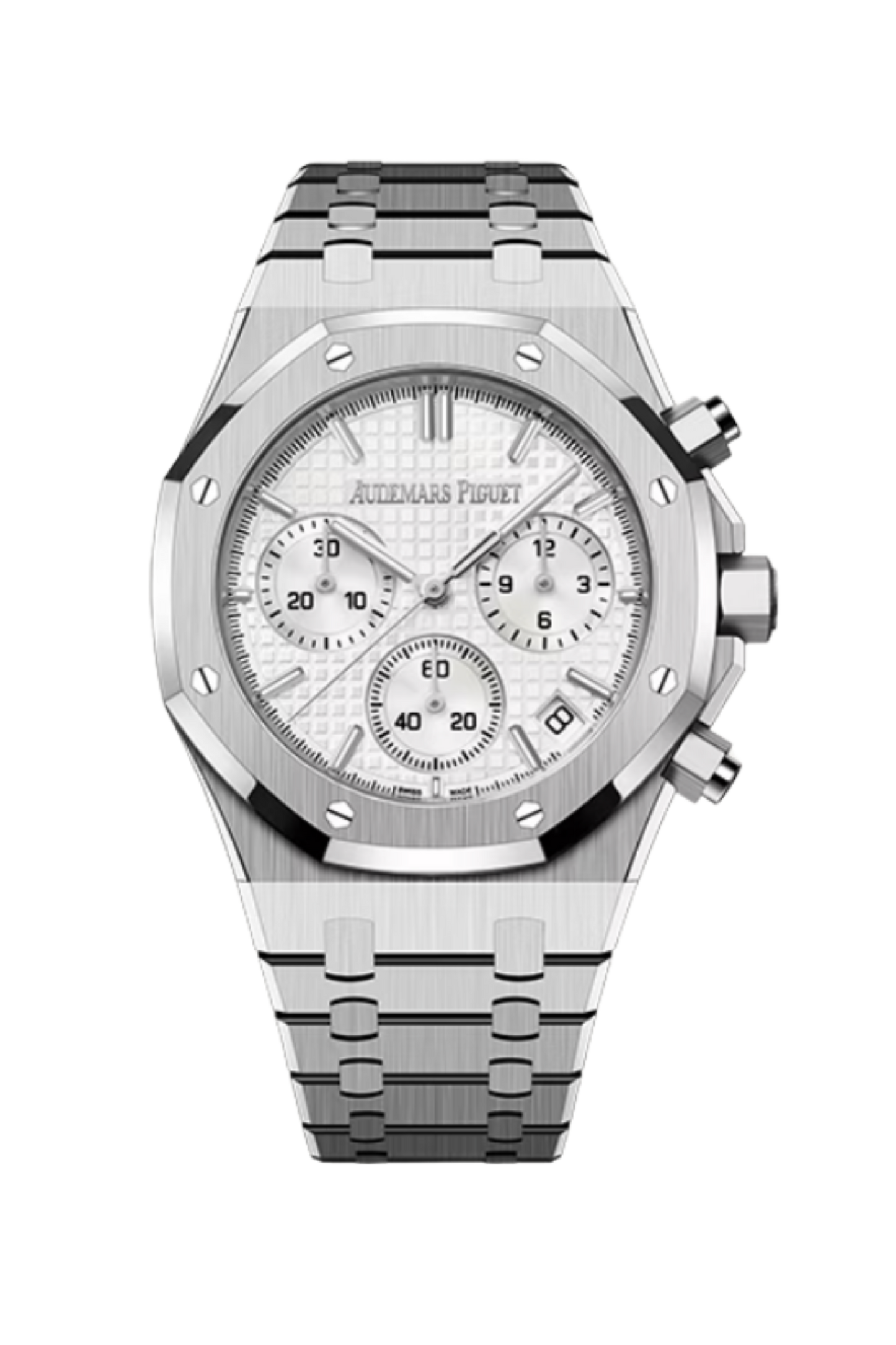 Royal Oak 41 Chronograph Steel White Dial
