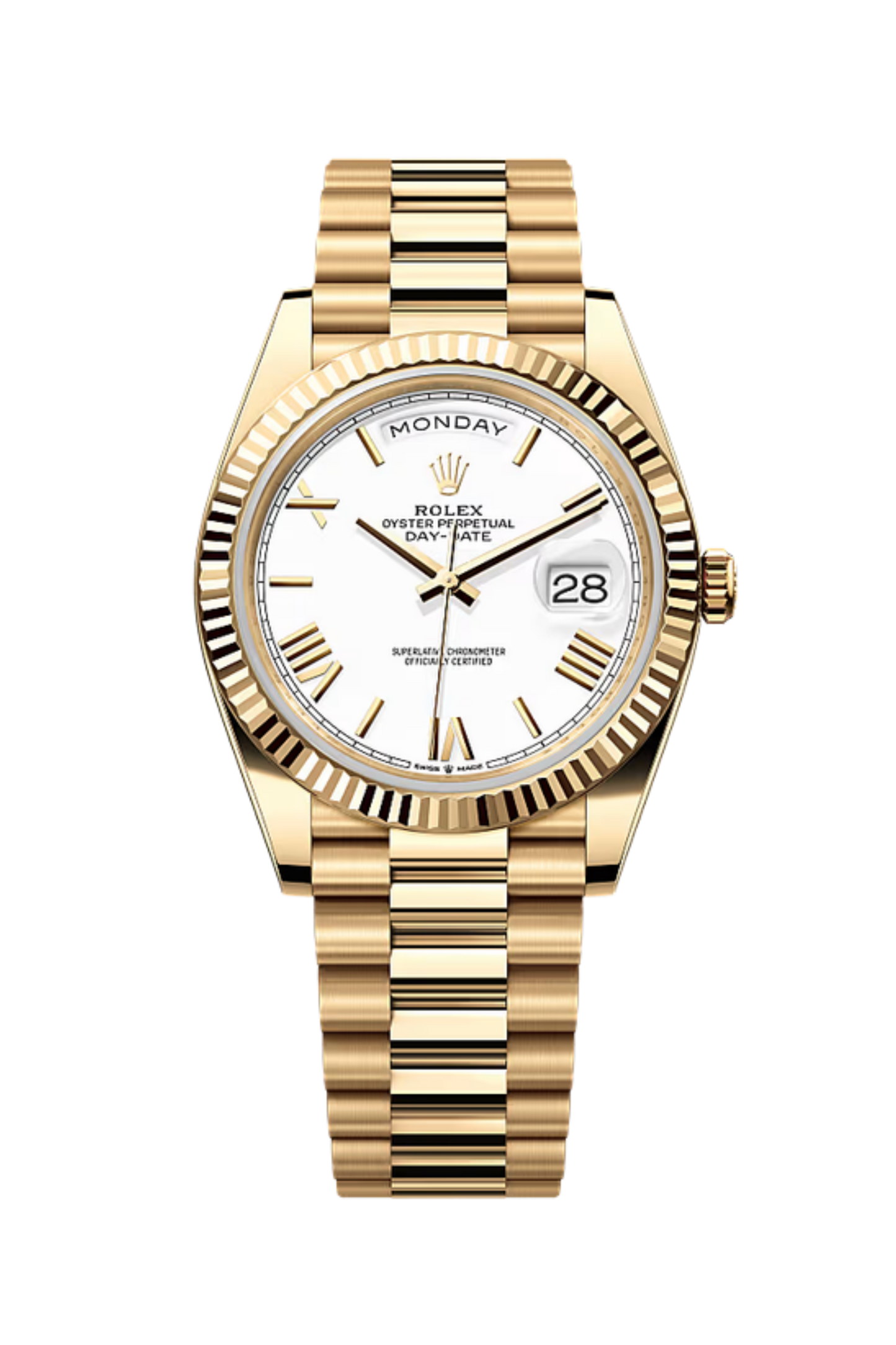 Day-Date 40 Yellow Gold White Dial
