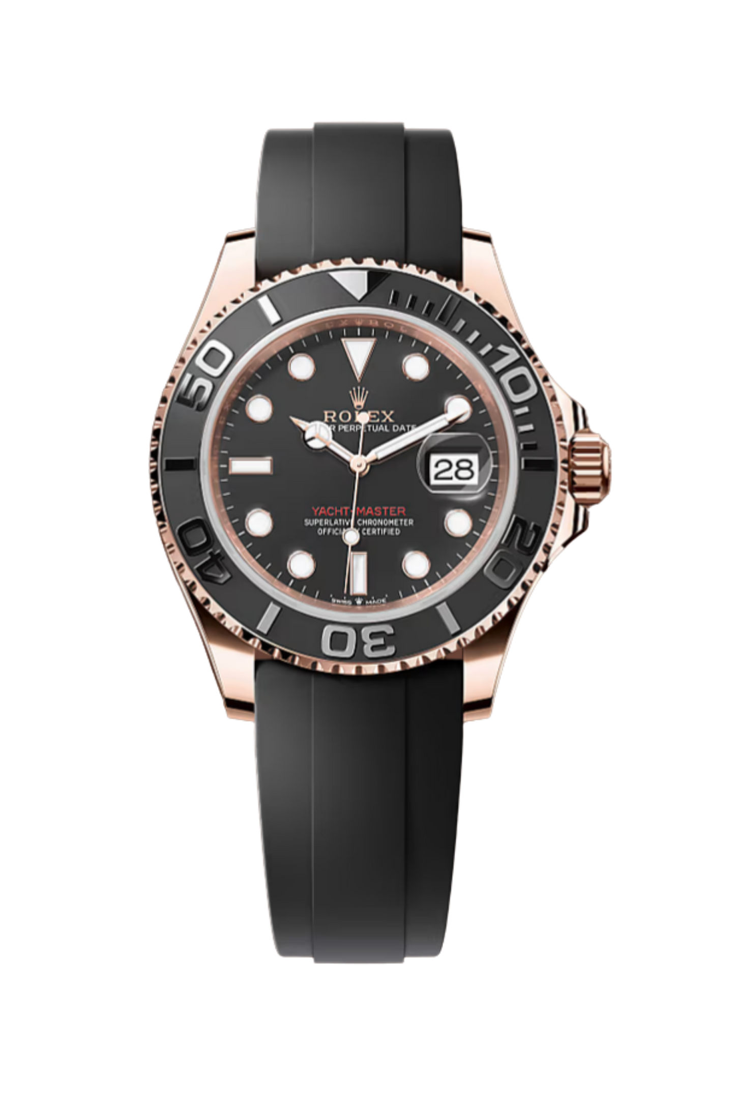 Yacht-Master 40 Everose Oysterflex Black