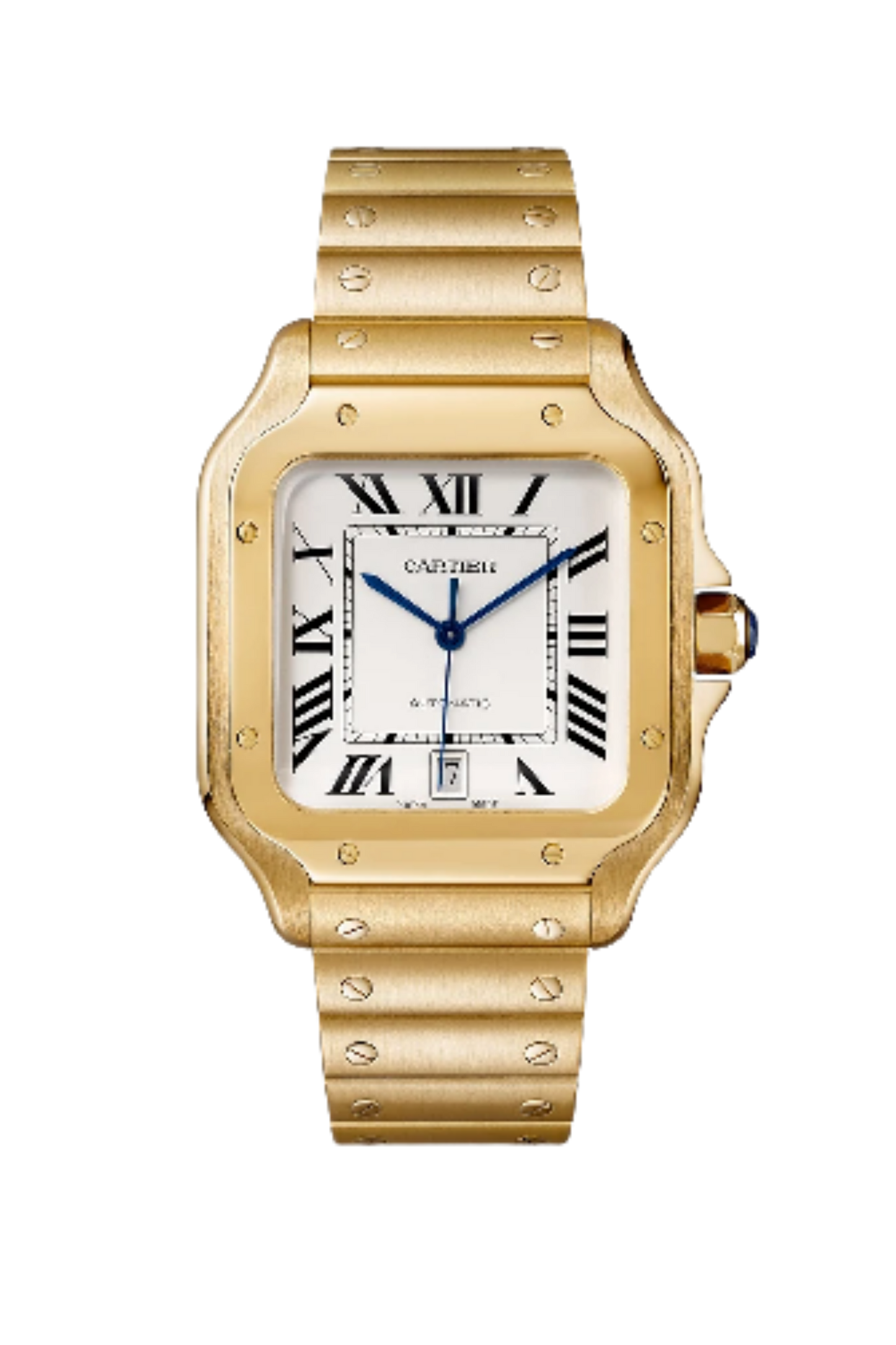 Santos De Cartier Gold LRG White