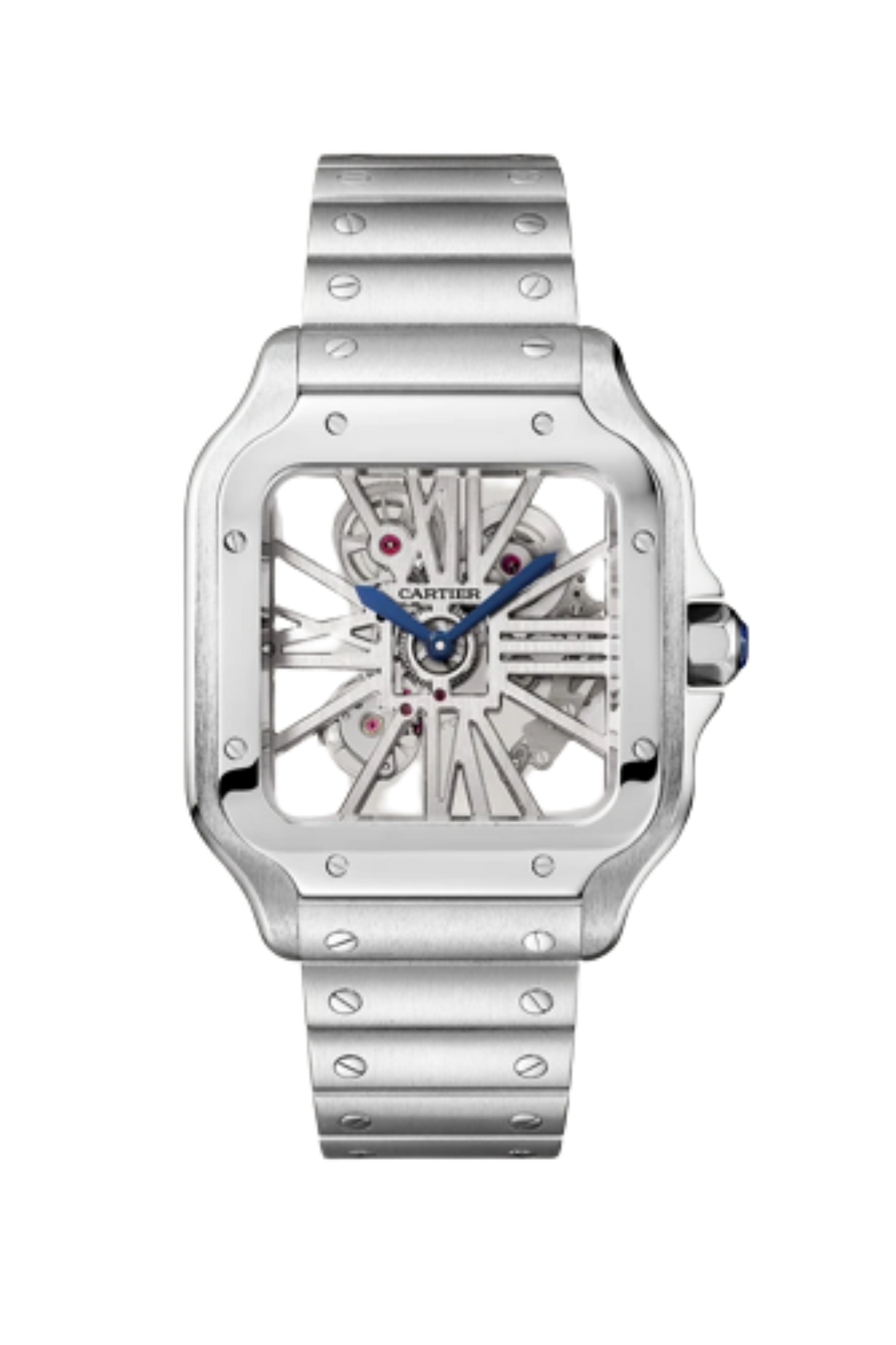 Santos De Cartier Skeleton LRG Steel