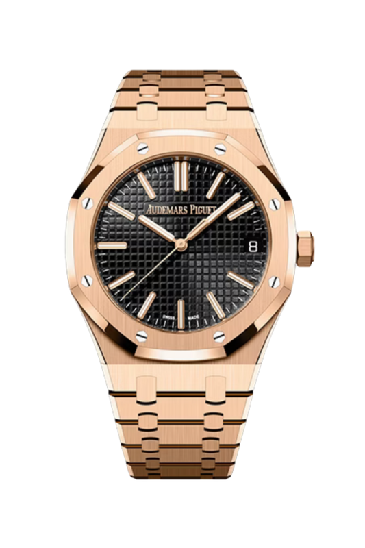 Royal Oak 41 Pink Gold Black Dial