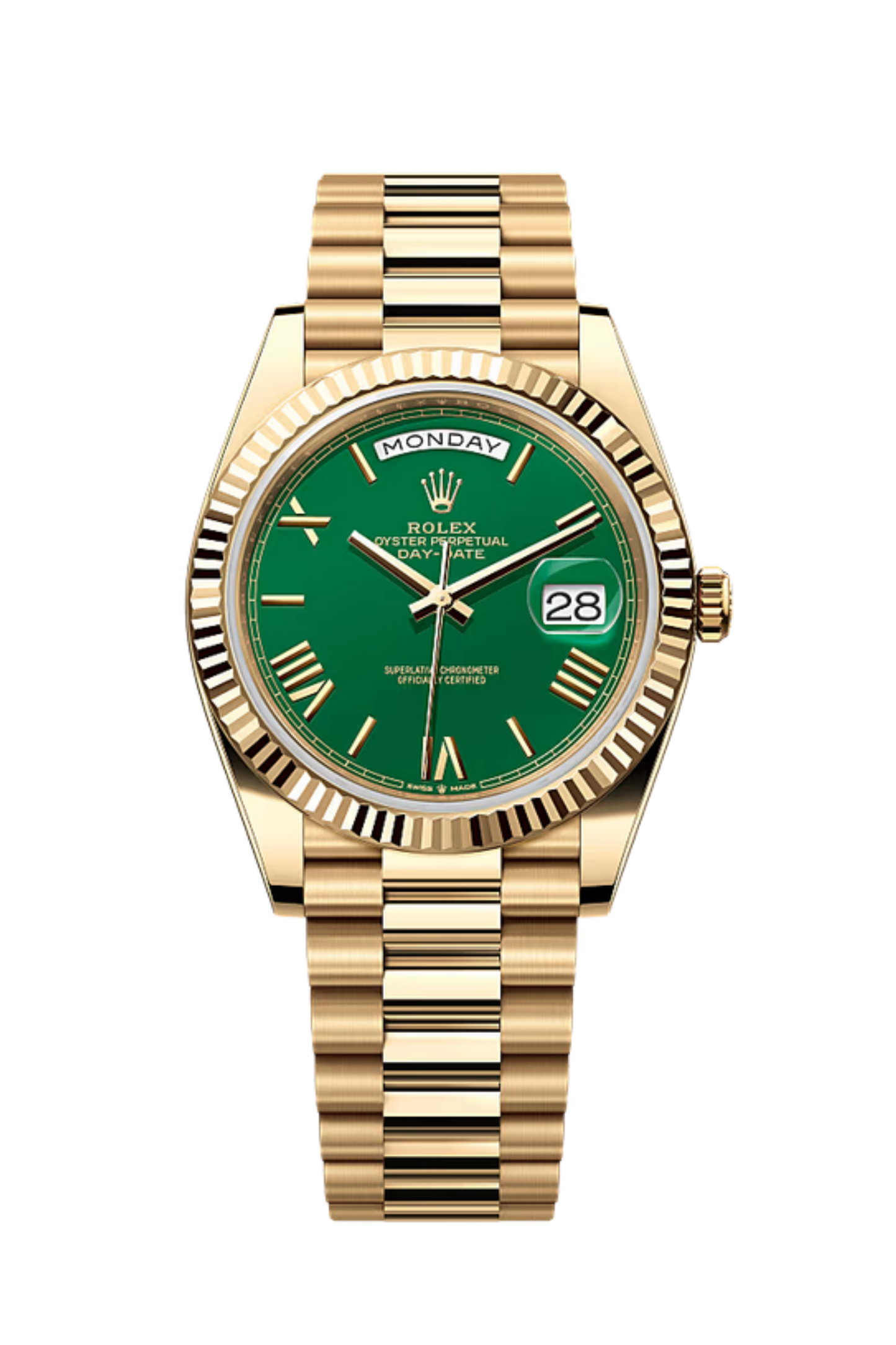 Day-Date 40 Yellow Gold Green Dial