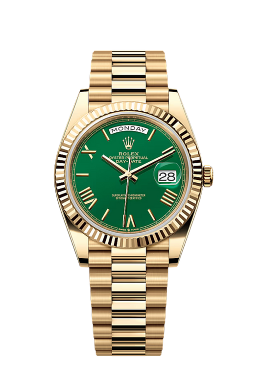 Day-Date 40 Yellow Gold Green Dial