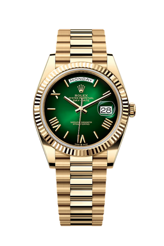 Day-Date 40 Yellow Gold Green Ombre Dial