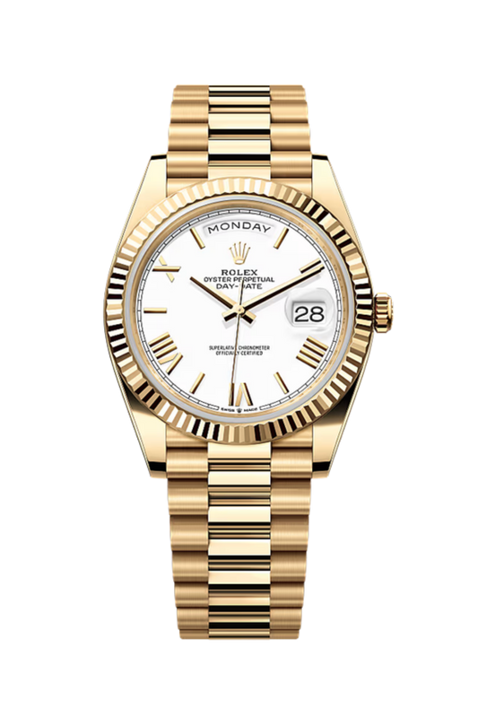 Day-Date 40 Yellow Gold White Dial
