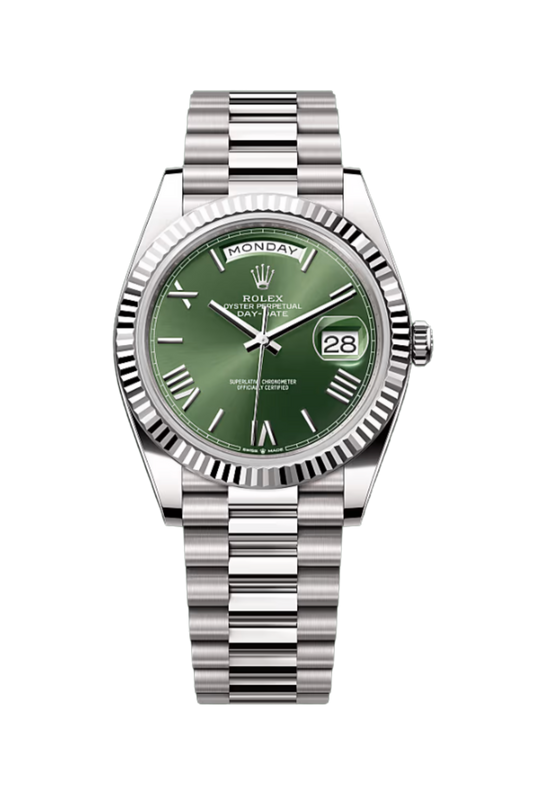 Day-Date 40 White Gold Green Dial