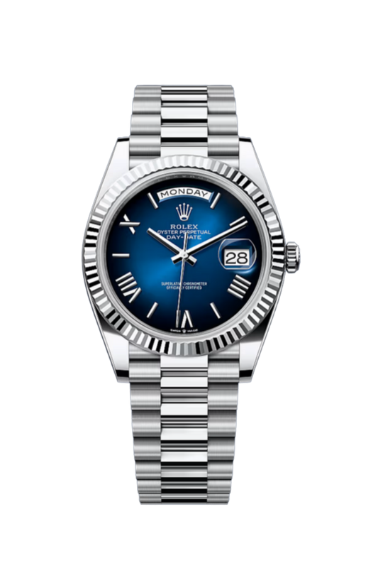 Day-Date 40 Platinum Blue Ombre