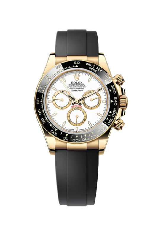 Cosmograph Daytona Yellow Gold Oysterflex White Dial