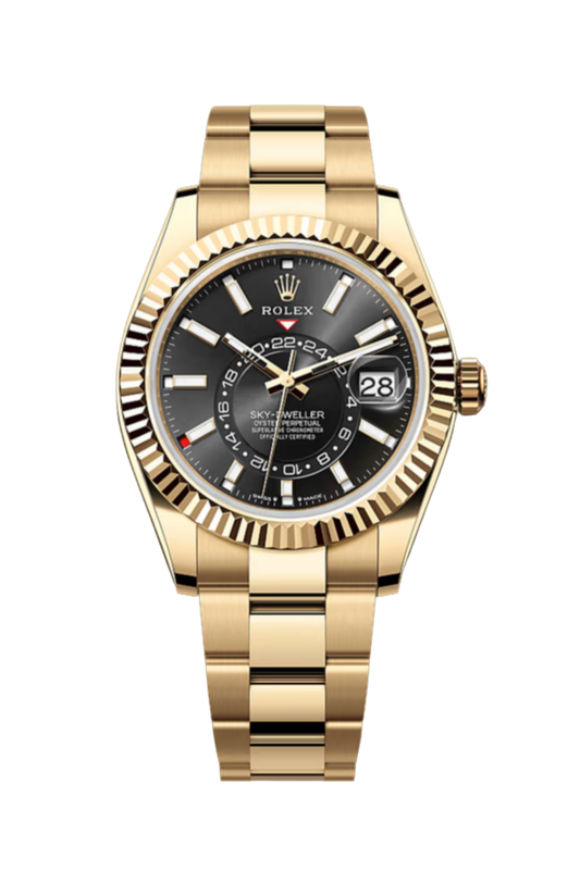 Sky-Dweller Yellow Gold Black