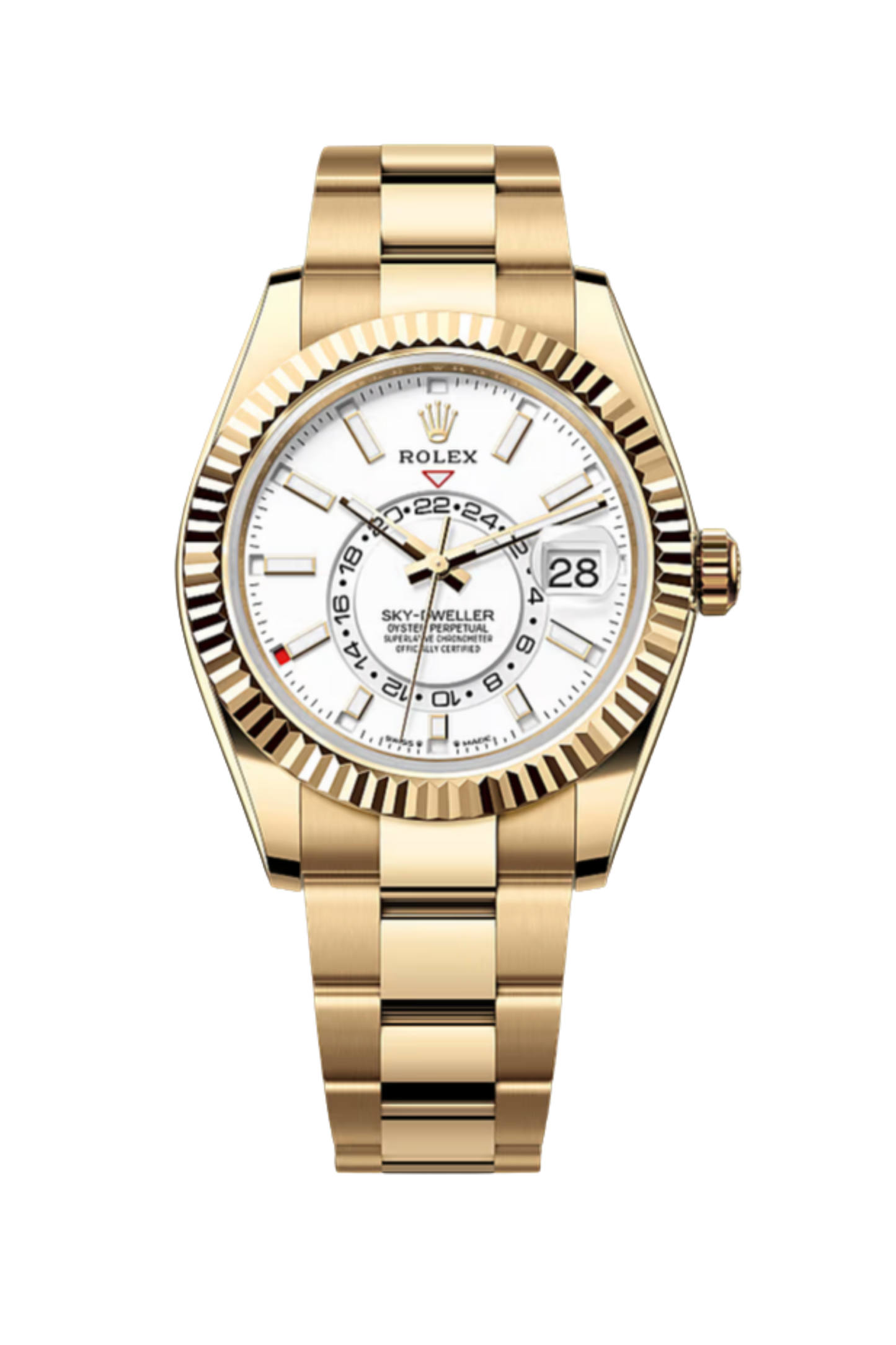 Sky-Dweller Yellow Gold White