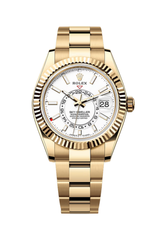 Sky-Dweller Yellow Gold White