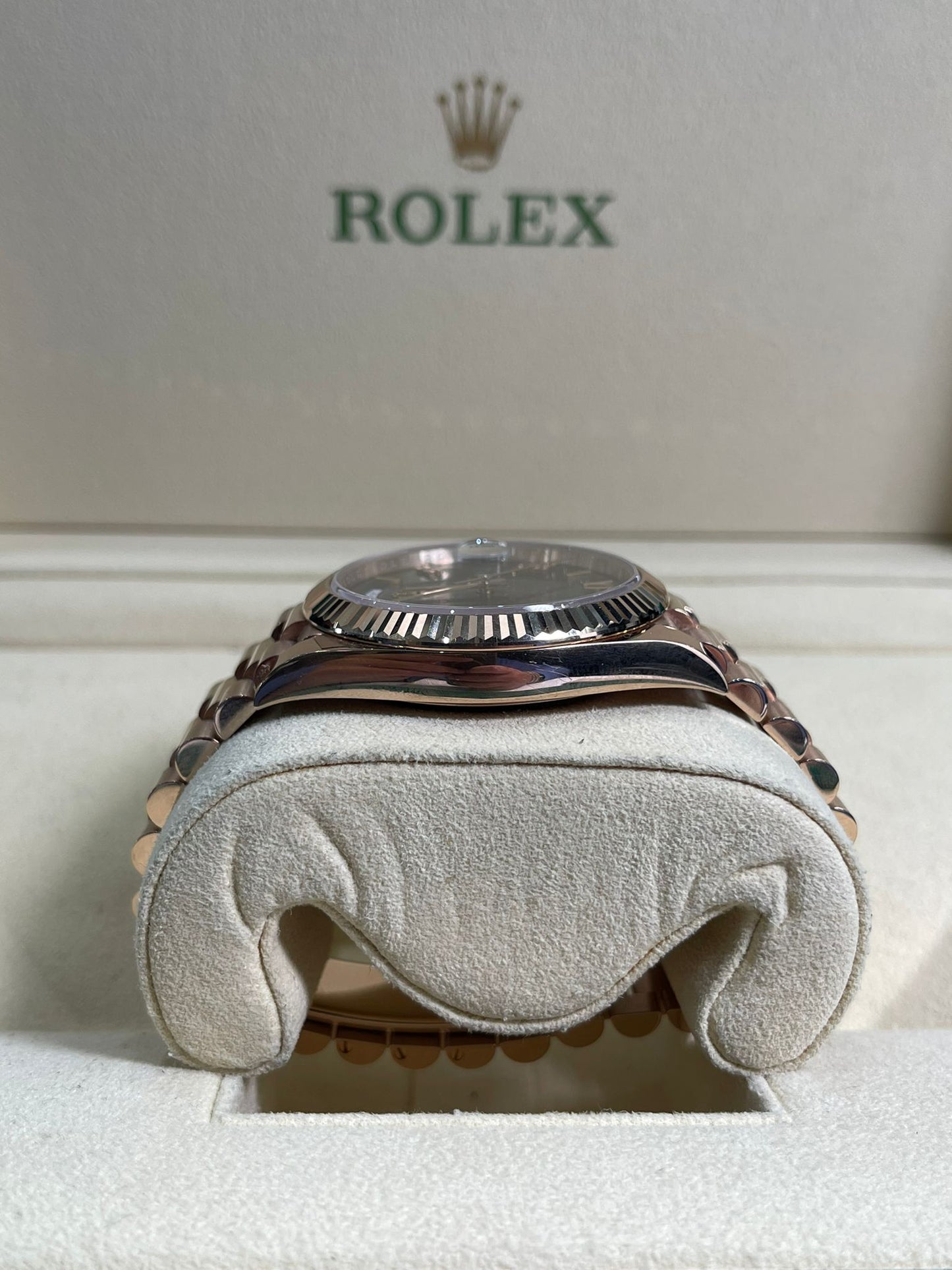 Daydate 40 Anniversary 18K Rose Gold 'Olive'