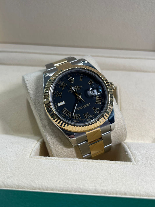 Datejust II 41 Steel & Gold Roman Dial