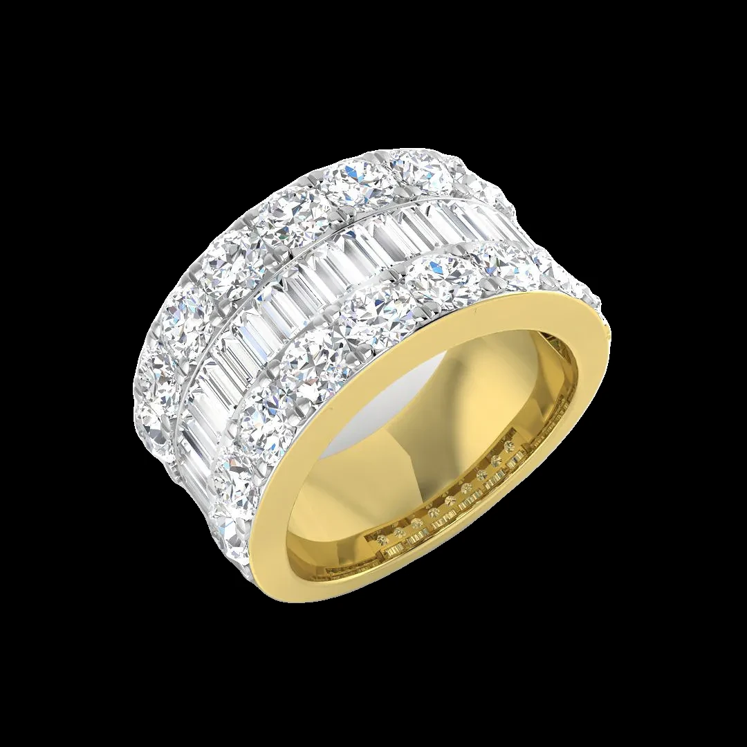 Baguette & Brilliant Ring