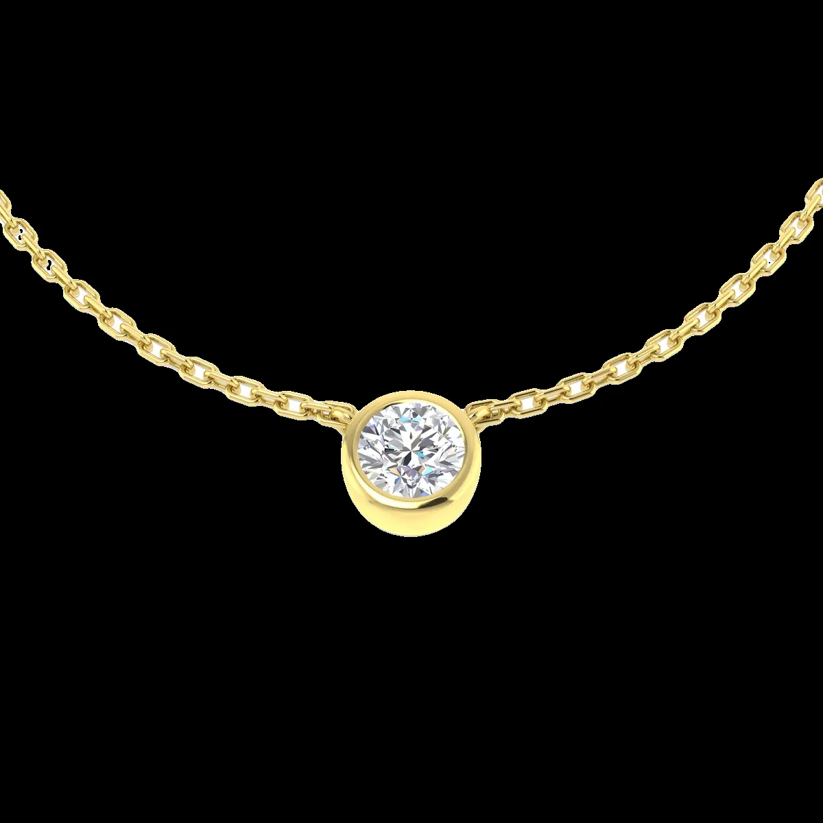 Diamond Solitaire Necklace